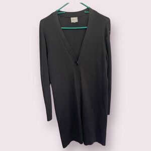 * Chico’s Traveler’s collection SzL long black duster cardigan vacation travel